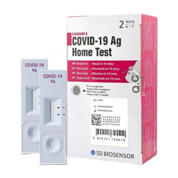 SD Biosensor Standard Q Covid-19 Ag Home Test ART Kit (2 Test Kits)