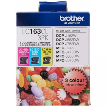 Brother Ink Cartridge (LC163CL-3PK) Colour