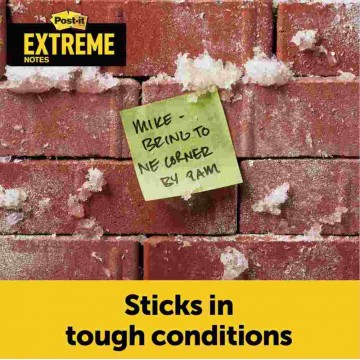 3M Post-it Extreme Notes (3" x 3") 3'S Water-Resistant