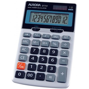 Aurora Desktop Calculator (170 x 104 x 31mm) DT731 12 Digits