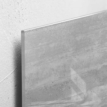 Sigel Magnetic Glass Board artverum (48 x 48 x 1.5cm) Concrete - With Installation
