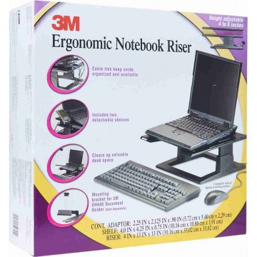 3M Ergonomic Adjustable Notebook Riser