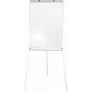 Magnetic Flip Chart Whiteboard (60 x 90cm) Tripod Stand - White Frame