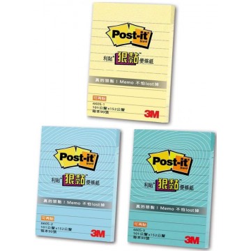 3M Post-it Super Sticky Notes 660S (4" x 6") Lined