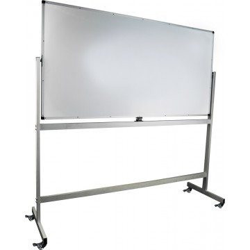 Mobile Magnetic Whiteboard (120 x 240cm) Aluminium Frame Double-Sided - With Installation