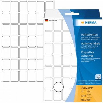 Herma Multi-Purpose White Labels 32'S 16 x 22mm