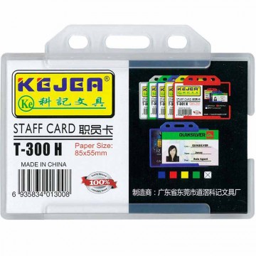 Kejea Staff Card Holder T-300H Single Rigid (85 x 55mm)